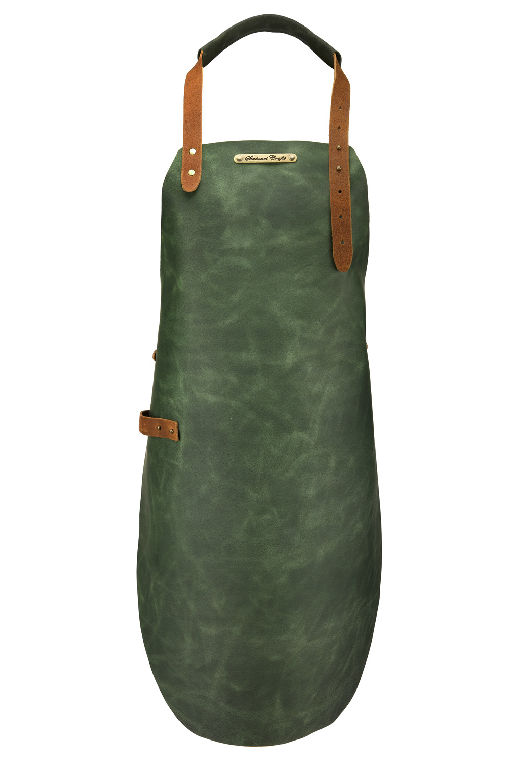 2211 - Classic apron for Woman, Green 2 (2)